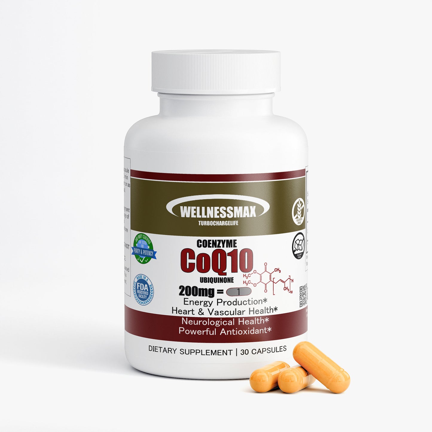 CoQ10 200mg - Heart Health Supplement