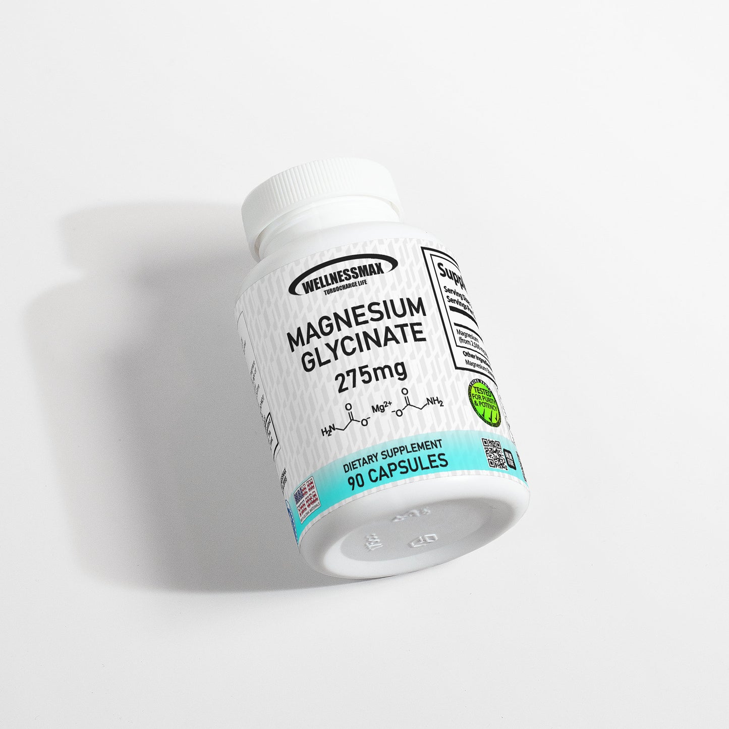 Magnesium Glycinate Best Magnesium for Sleep support | Glicinato de Magnesio