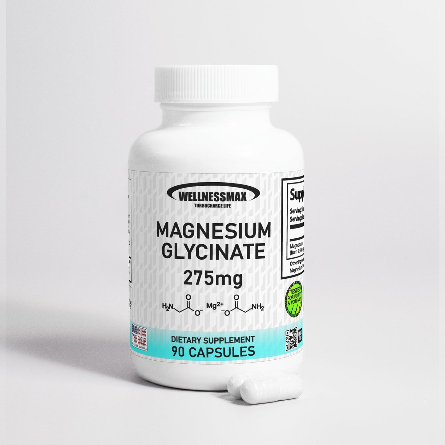 Magnesium Glycinate Best Magnesium for Sleep support | Glicinato de Magnesio