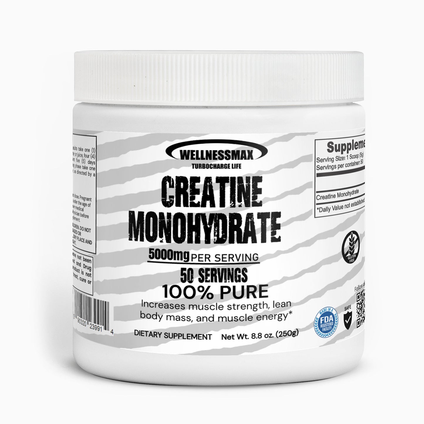 Creatine Monohydrate Powder 100% Pure