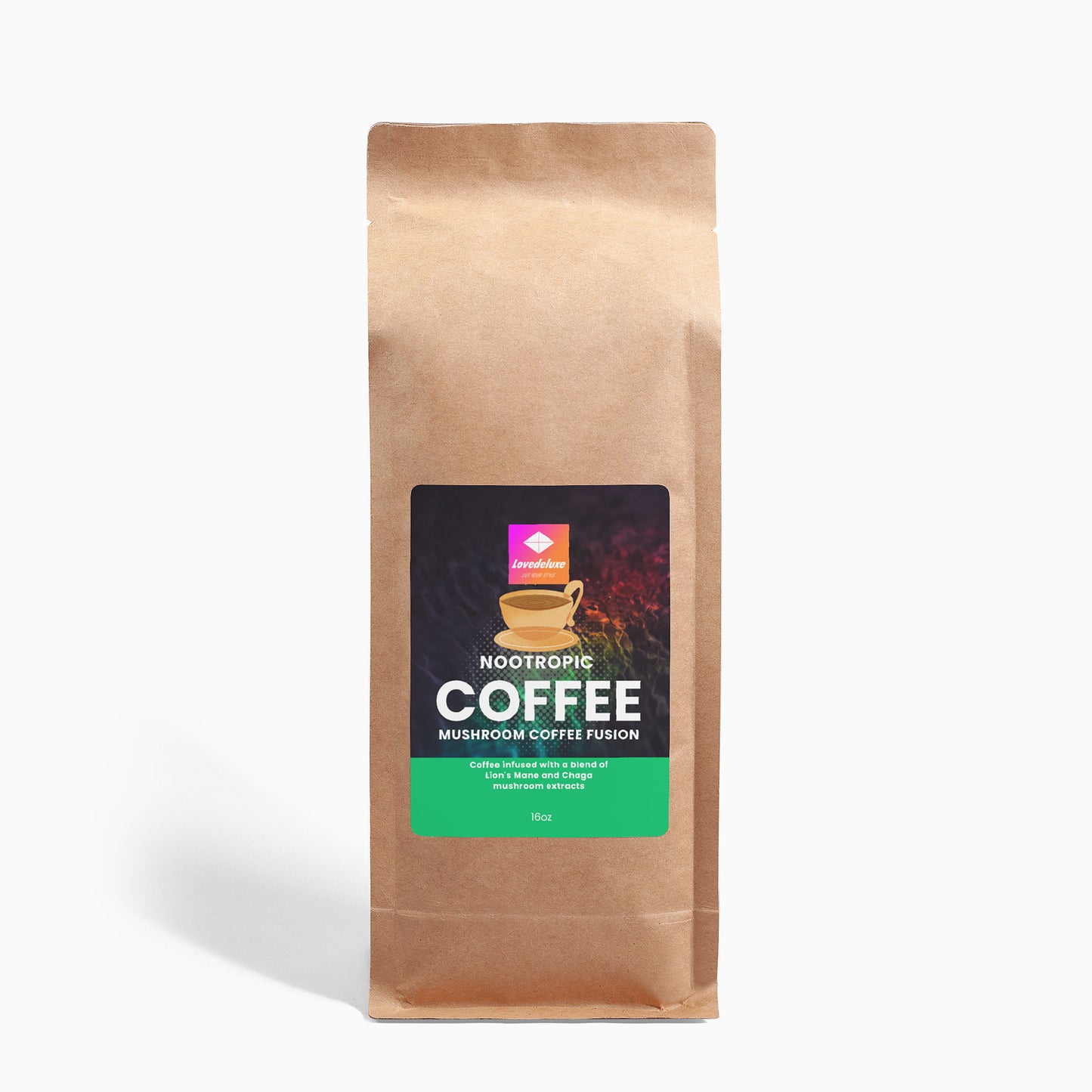 Mushroom Coffee Fusion - Lion’s Mane & Chaga 16oz