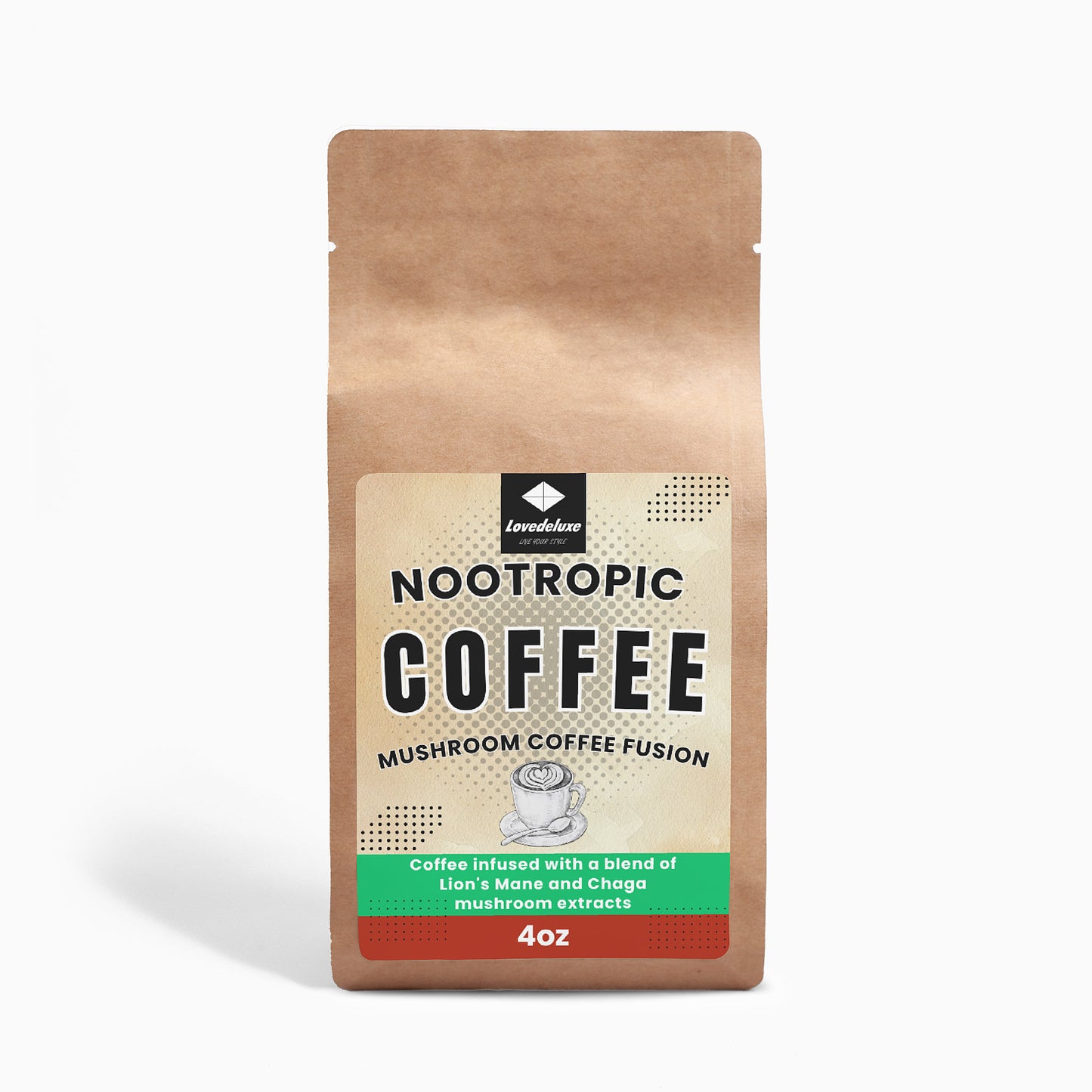 Mushroom Coffee Fusion - Lion’s Mane & Chaga 4oz