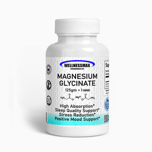 Magnesium Glycinate Best Magnesium for Sleep support |  Glicinato de Magnesio