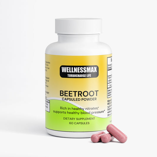 Organic Beetroot Capsules - 1300mg Per Serving