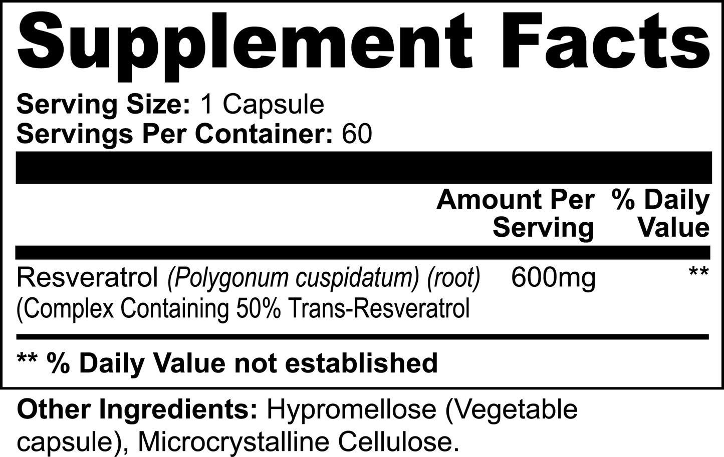 Resveratrol Supplement